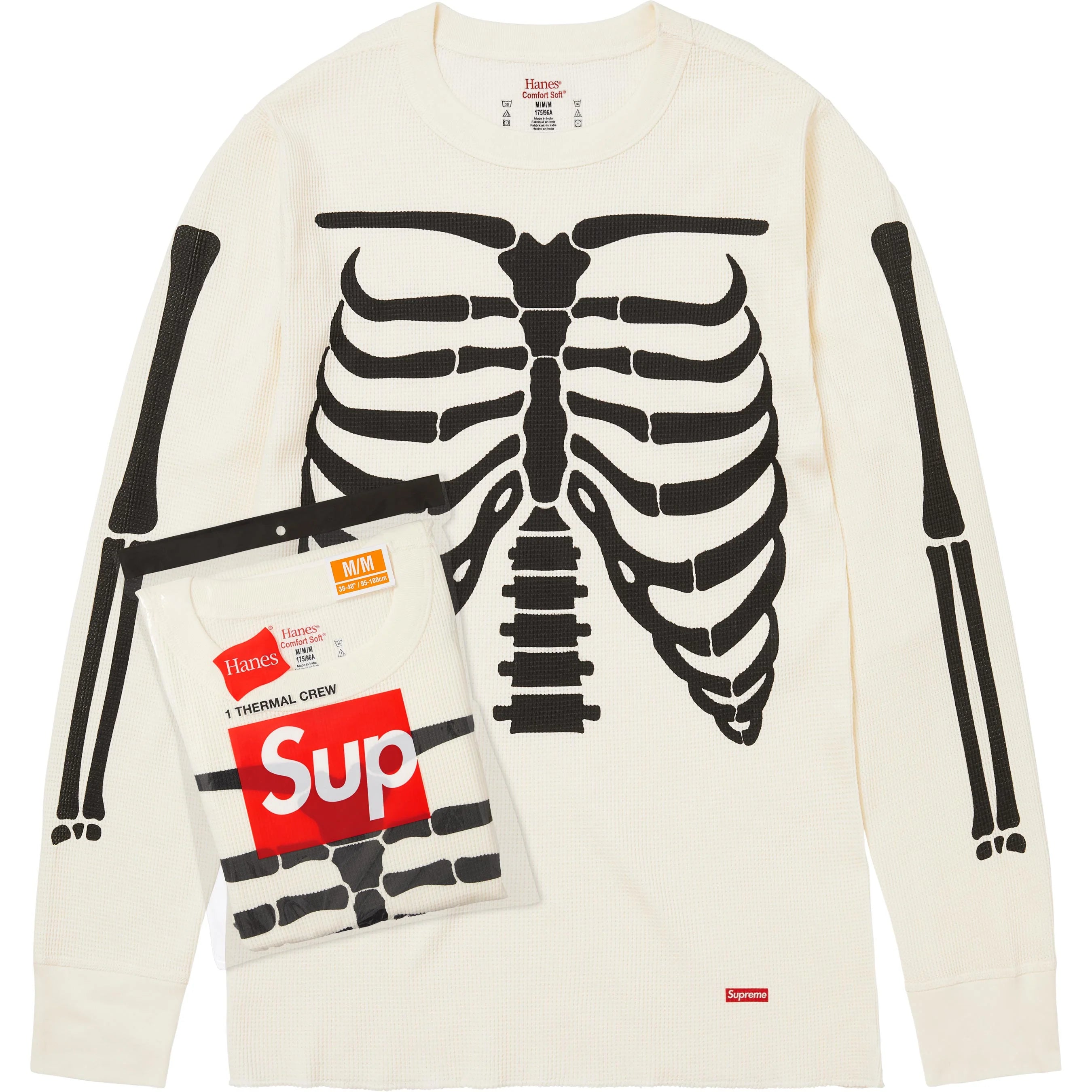 Supreme Hanes Bone Thermal Top (White)