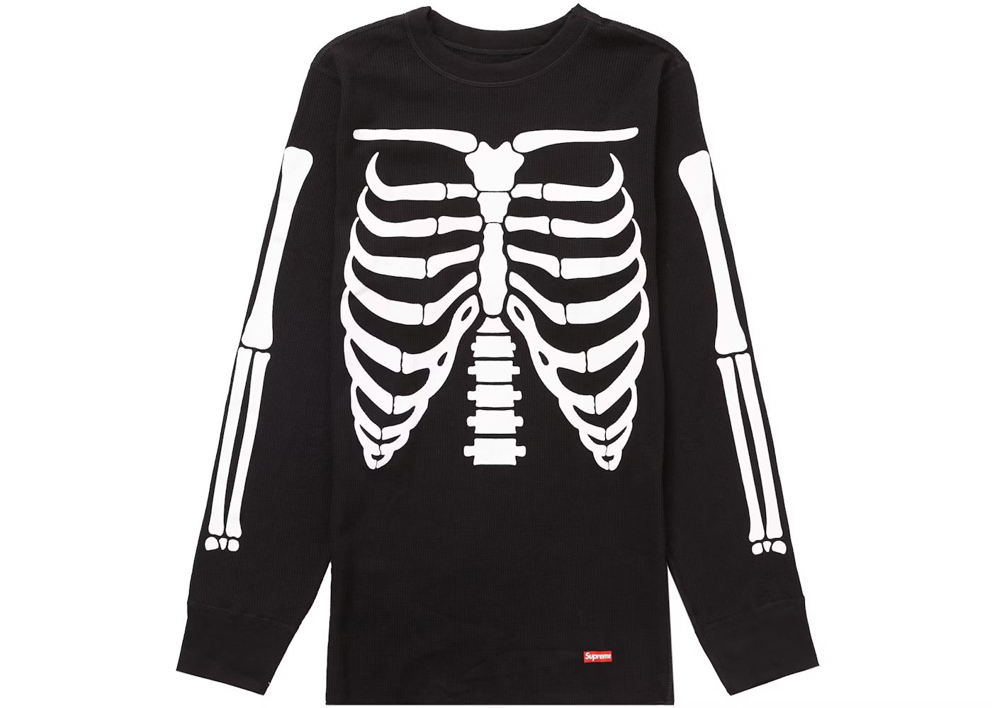 Supreme Hanes Bone Thermal Top (Black)