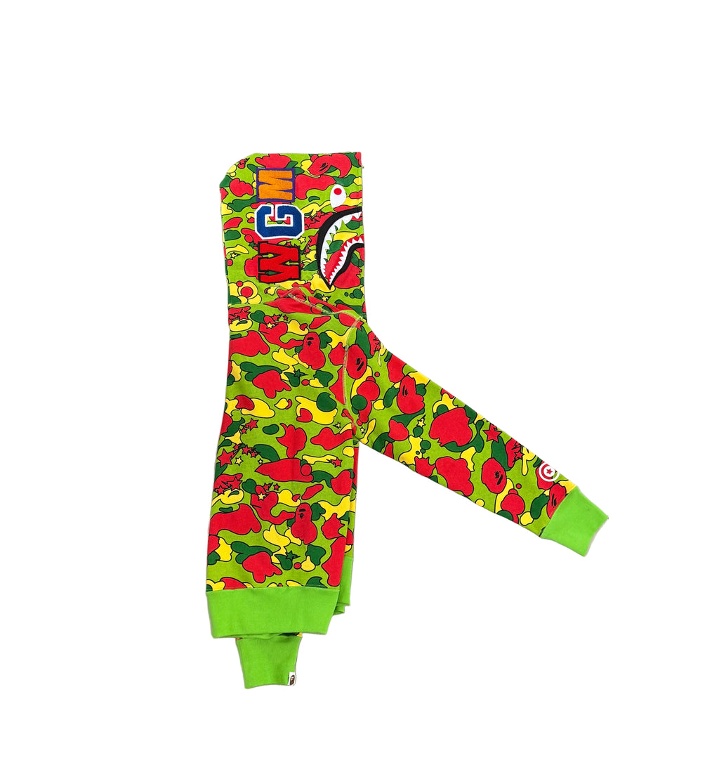 Bape Camo Multi Color Full Zip Hoodie