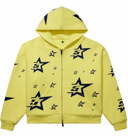 Sp5der Double Layer 5 Star Zip Hoodie