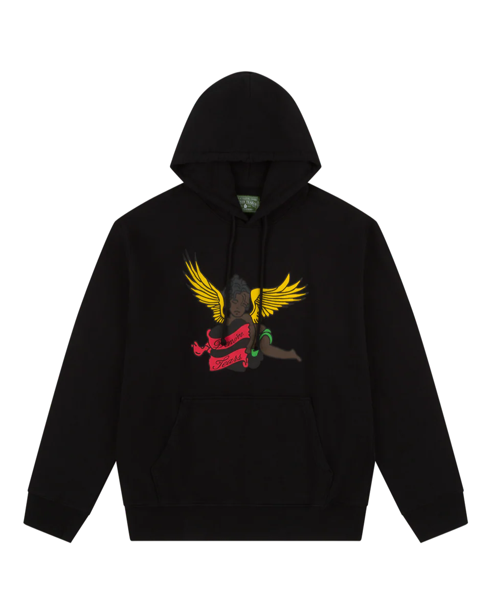 Denim Tears Black Cherub Hoodie Black