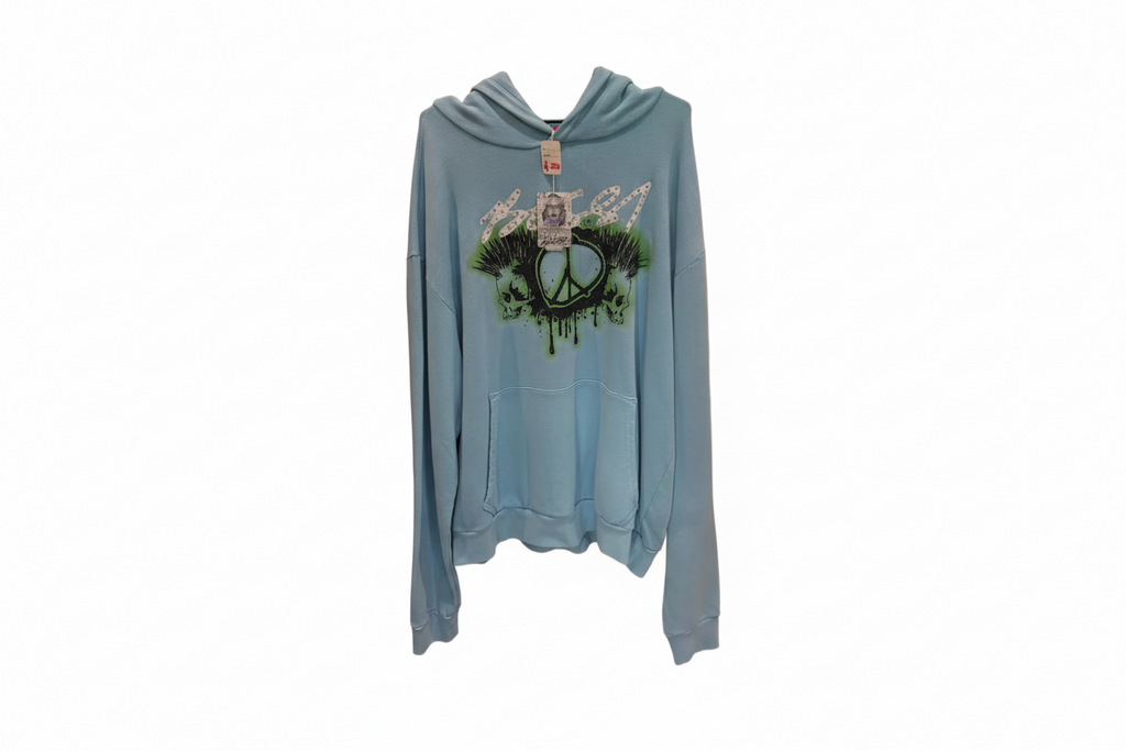 Bossi Rhinestone Hoodie Blue