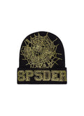 Sp5der Web Beanie Rhinestone Onyx/Yellow