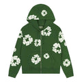Denim Tears Cotton Wreath Zip Hoodie Green