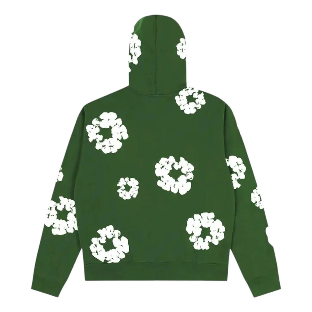 Denim Tears Cotton Wreath Zip Hoodie Green