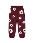 Denim Tears Cotton Wreath Sweatpants Burgundy