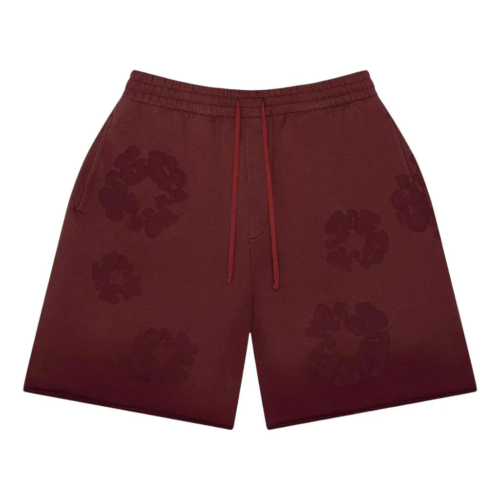 Denim Tears Mono Wreath Sweatshorts Beet Root