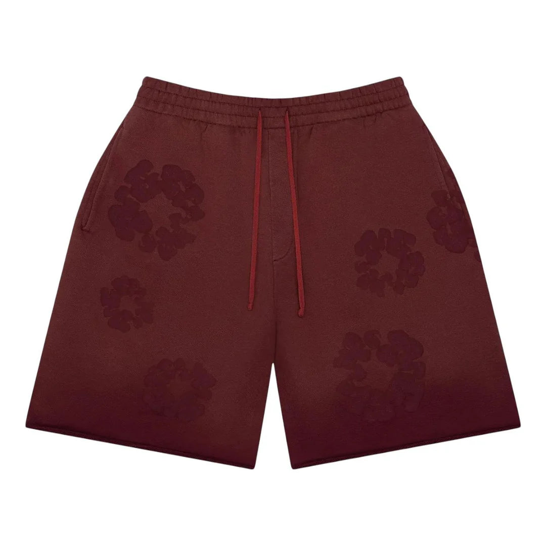 Denim Tears Mono Wreath Sweatshorts Beet Root