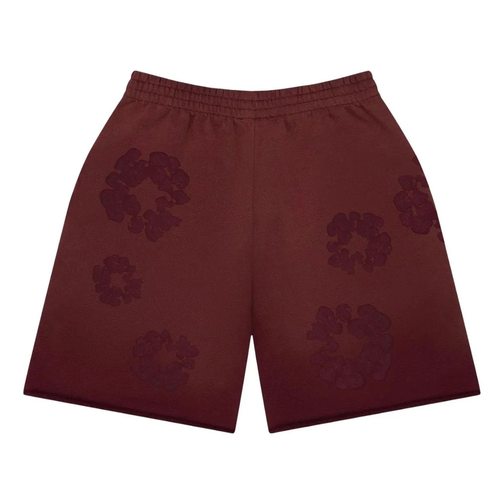 Denim Tears Mono Wreath Sweatshorts Beet Root
