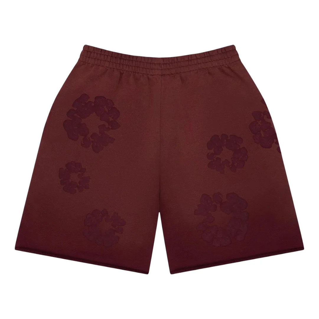 Denim Tears Mono Wreath Sweatshorts Beet Root