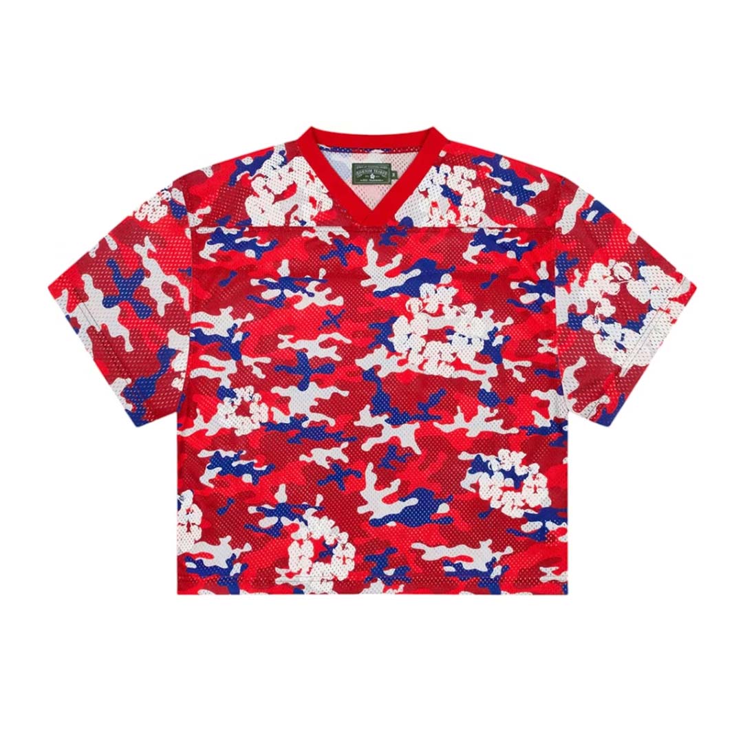 Denim Tears Camo Wreath Jersey Red Camo