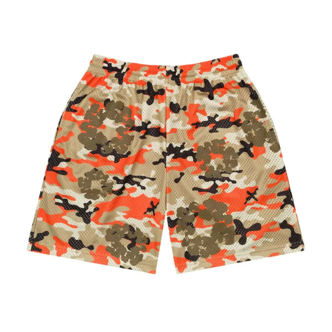 Denim Tears Denim Tears Wreath Camo Shorts Brown/Orange