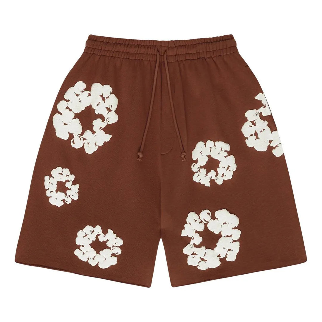 Denim Tears Cotton Wreath Sweatshorts Brown