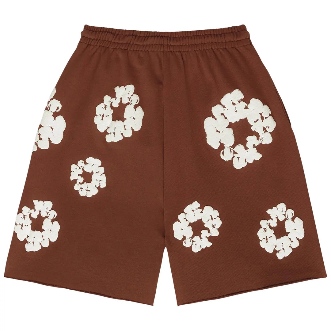 Denim Tears Cotton Wreath Sweatshorts Brown